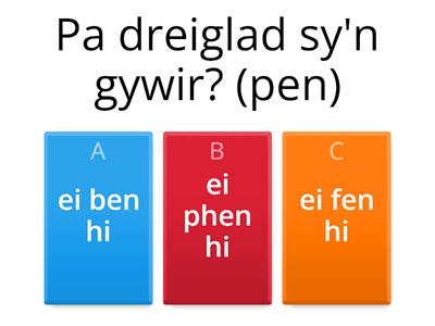 Treiglad Llaes ar ôl y rhagenw benywaidd ei 