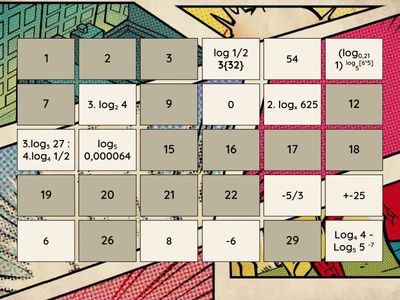 JOGO DA MEMÓRIA - LOG E FUNÇÃO EXPONENCIAL