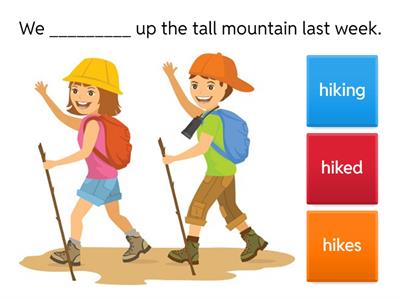 Past tense regular verbs 