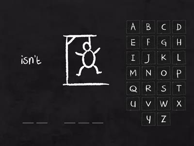 Contractions Hangman