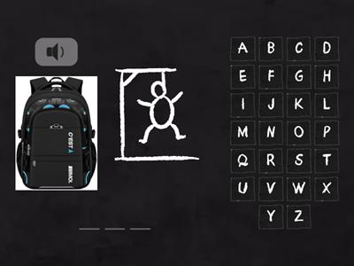 hangman: School things