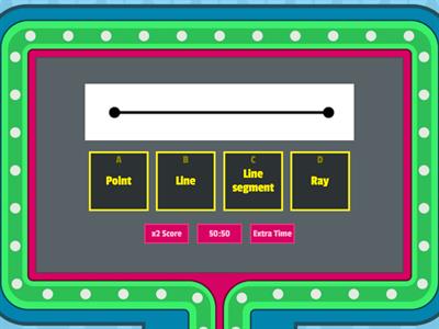 Point, Lines, Line Segment, and Ray