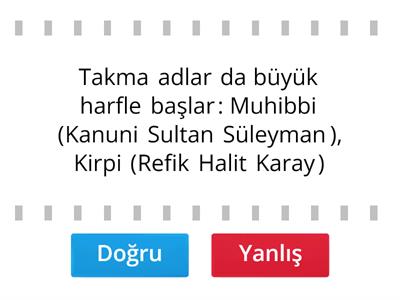 Yazım Kuralları: Büyük Harflerin Kullanımı