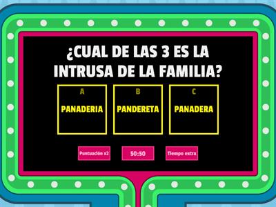 FAMILIA DE PALABRAS