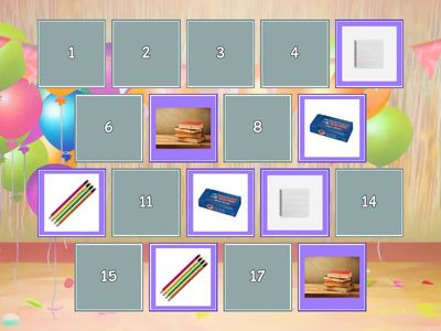 School Objects Matching Game 