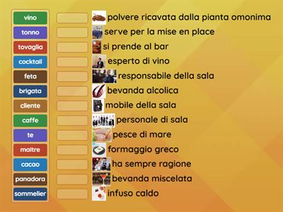 ABBINAMENTI di sala e cucina