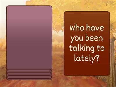 Present perfect continuous questions