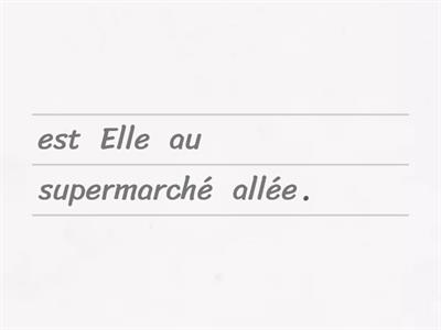 Le passé composé avec être