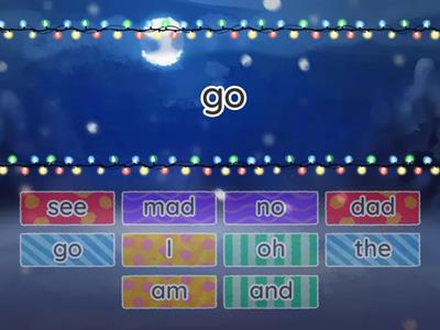 Go Go Go Vocabulary Match