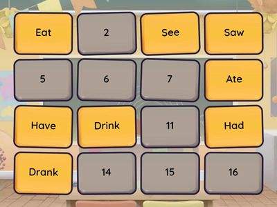 JOGO DA MEMÓRIA - VERBOS REGULARES E IRREGULARES 2