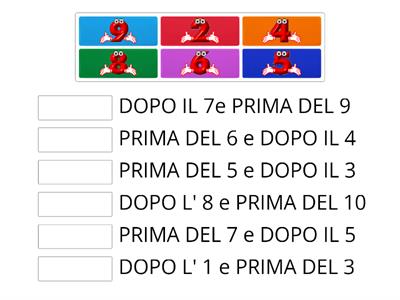 PRIMA E DOPO: NUMERI DA 0 A 10