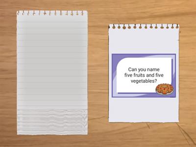 Conversation Cards - Food