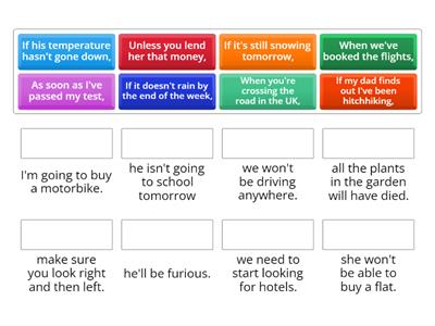 Zero and first conditionals