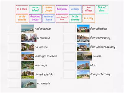 Types of houses and location (quiz)