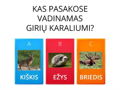 AR PAŽĮSTI ŽVĖRELIUS? 