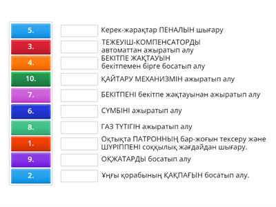 Калашников автоматын жартылай бөлшектеу және құрастыру