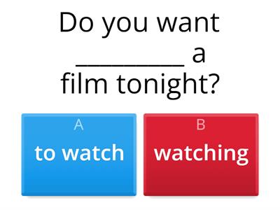 Error correction: verb patterns