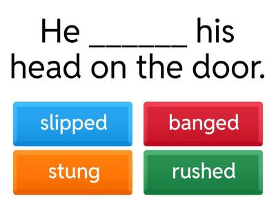 Int B 15C Vocabulary Accidents and Injuries Fill in the Blanks 