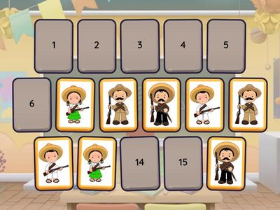 Memorama personajes de la revolución mexicana