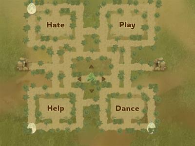 Simple Past - Regular Verbs Maze chase