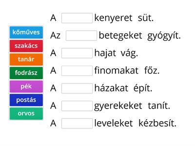 Foglalkozások (jobs)