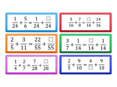 Changing the denominator in adding/subtracting fractions