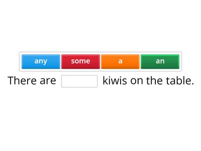 a/an, some/any