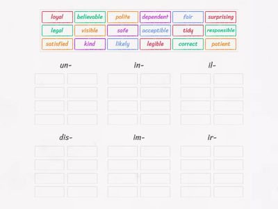 Sol Pre-Int 3E Negative adjective prefixes