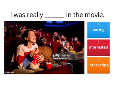 A2 Level English: '-ed' and '-ing' Adjectives