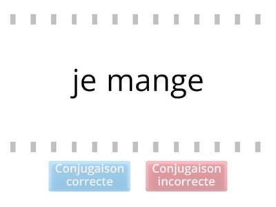 Les verbes du premier groupe