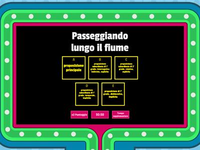 Quiz sulle proposizioni subordinate 