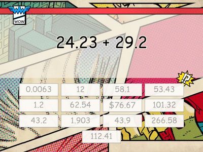 Adding and subtracting decimals
