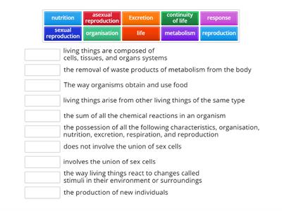 characteristics of life