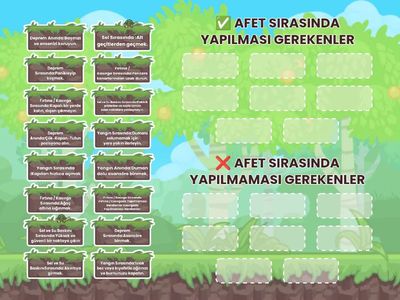 Doğal Afet Etkinliği- FATMA NUR BAYRİ