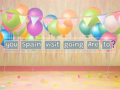 be going to word order