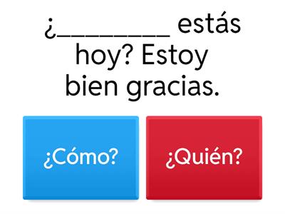 Preguntas en español