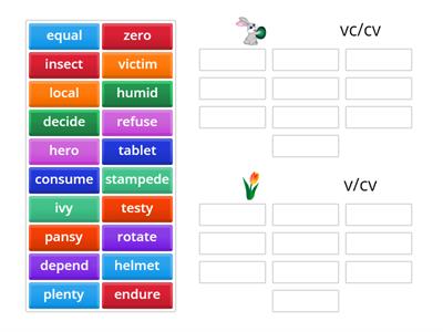 vc/cv or v/cv