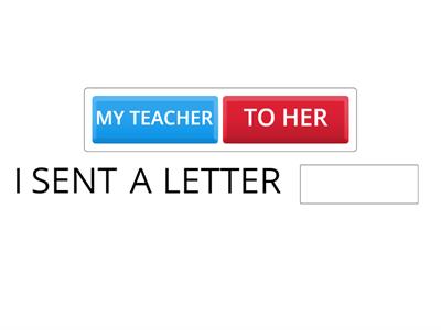 Direct and Indirect Object