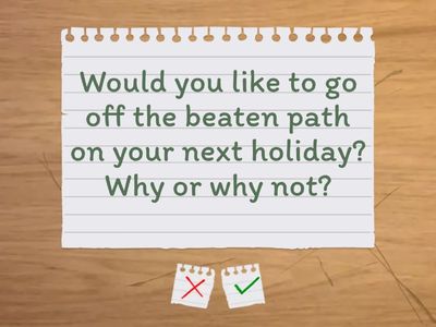 🌍 Travel Questions (B1+ Level)