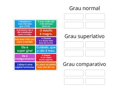 Grau dos adjetivos I