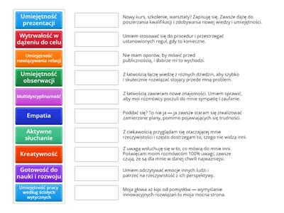 Kompetencje miękkie cz.2 na podstawie treści https://mapakarier.org/