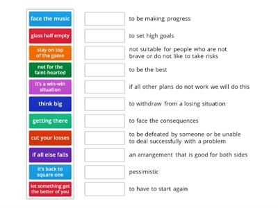 C1 teens Gold ex idioms for winning