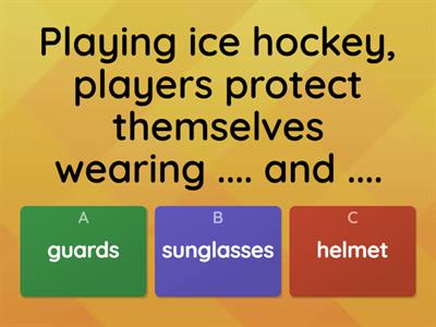 Bloggers 2 Unit 1A - Sports and equipment quiz