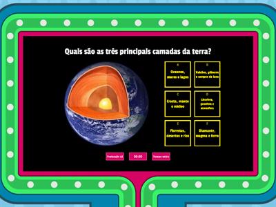  Estrutura interna da Terra quiz