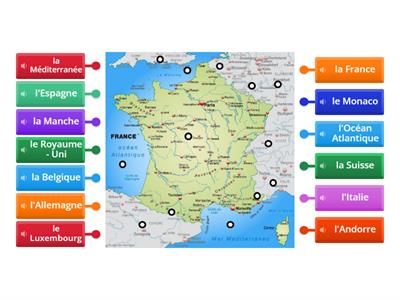  La carte de la France