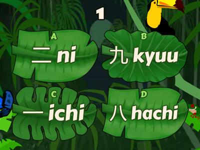 Japanese Numbers to 10