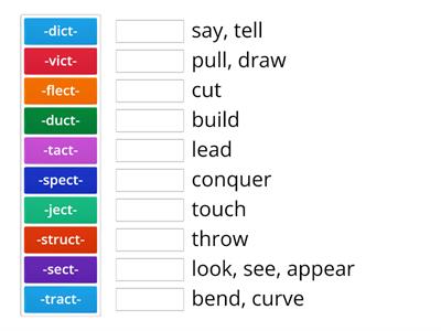 May Challenge 6th grade    Latin bases with ct blend