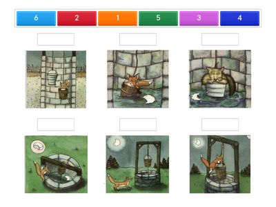 Жадная лиса. Расскажи историю по порядку