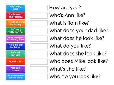 like, look like, be like