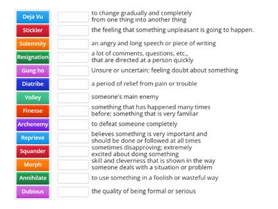 Restart Novel Vocabulary 